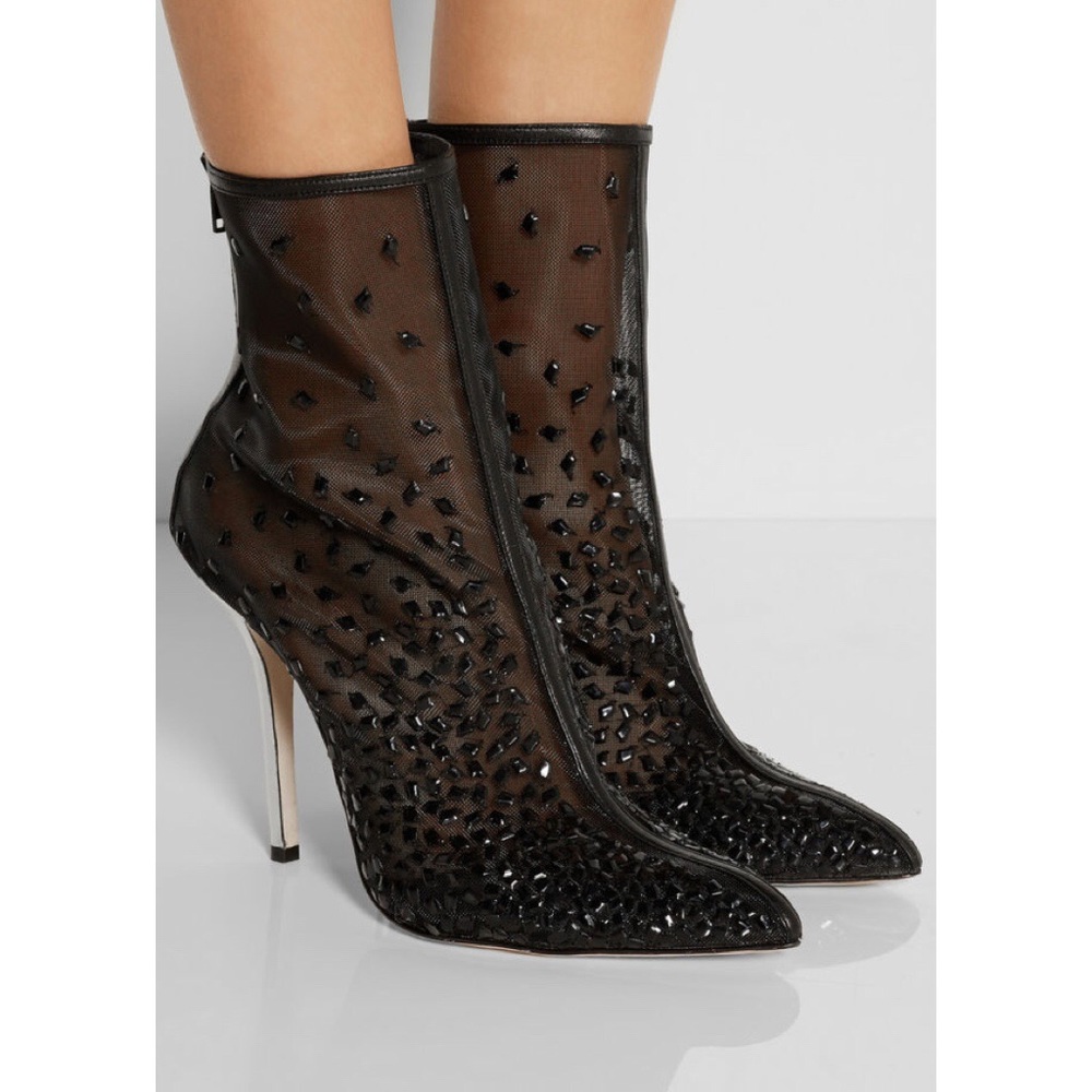 Oscar de la Renta Camille Embellished Boots
